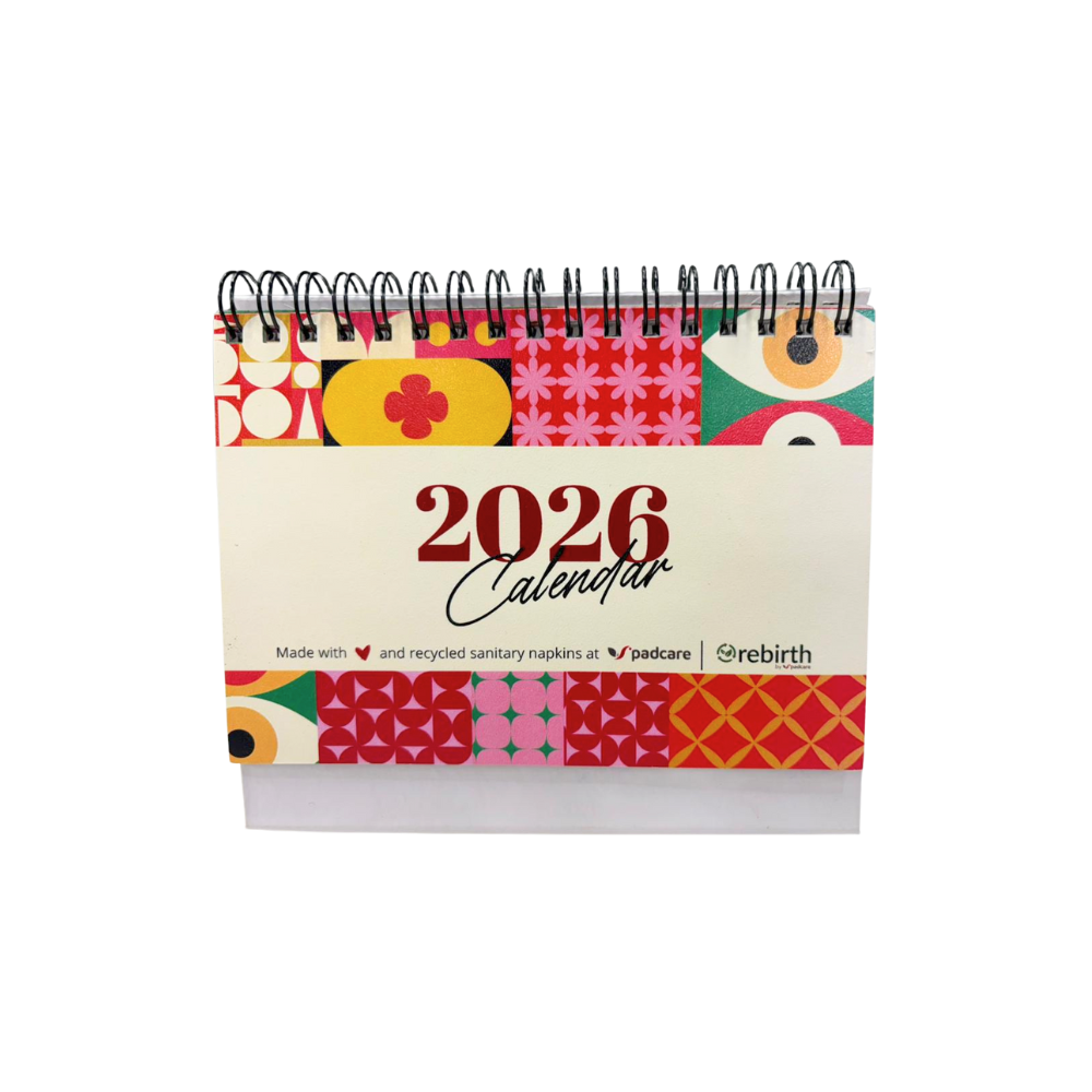 Mini Blue Desk Calendar