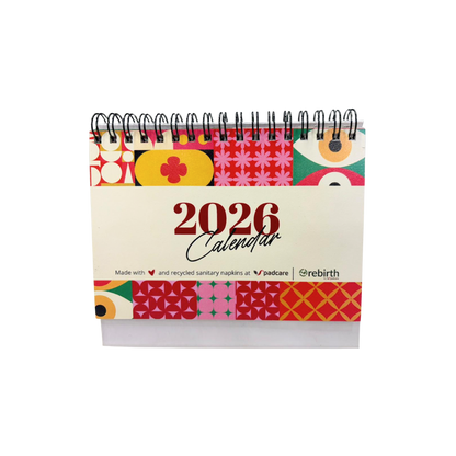 Mini Blue Desk Calendar