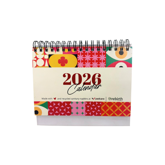 Mini Blue Desk Calendar